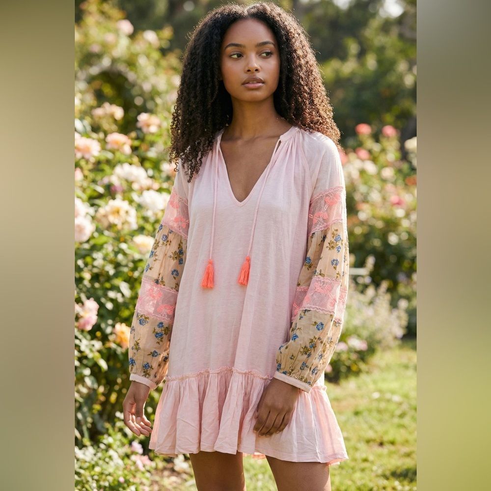 Free People Boho fairy coquette cottage core Tunic Top